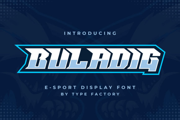 Buladig and Buldaig is a bold, e-sport display font, designed in a modern style. It is perfect for games, logos, game tournament advertising, cover album or any related gaming design. Imagine a typeface that captures the electric energy of a live tournament, the sleek confidence of a tech startup, or the gritty edge of an action game. That's the immediate visual impact this premium font delivers. Its sharp angles, geometric structure, and commanding presence are crafted to grab attention and communicate power, making it a standout choice for any project that needs to make a bold statement.