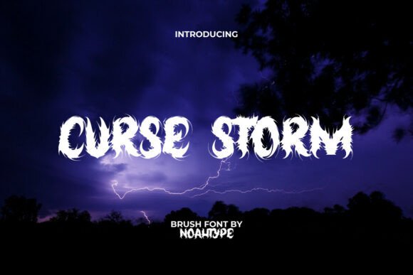 Curse Storm: A Typeface for Dark, Adrenaline-Fueled Design