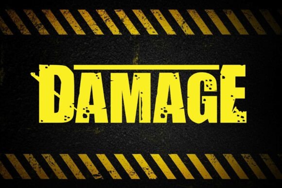 Damage: A Bold Grunge Typeface for Impactful Designs