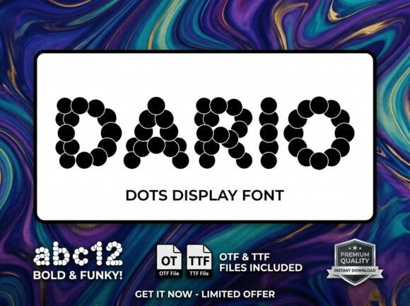 Dario: The Funky, Textured Font for Bold, Playful Design