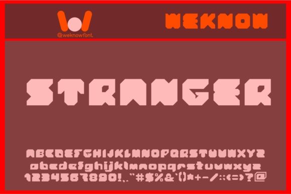 Discover Stranger: A Bold Display Font for Modern Design