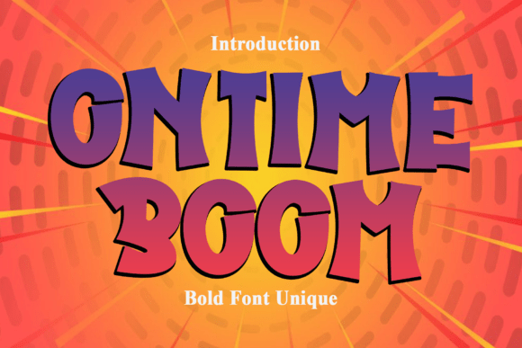 Discover the Bold Energy of Ontime Boom Font