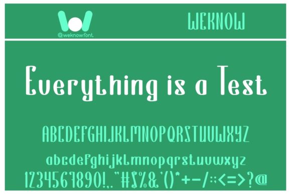 Everything is a Test: A Font for Bold Creative Projects