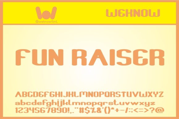 Fun Raiser: A Versatile Font for Dynamic Projects
