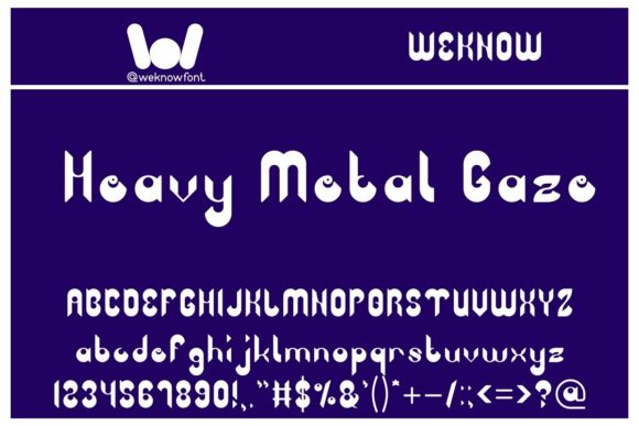 Heavy Metal Gaze: A Bold Techno Display Font