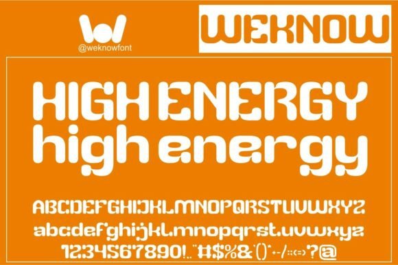 High Energy: A Modern Typeface for Dynamic Projects