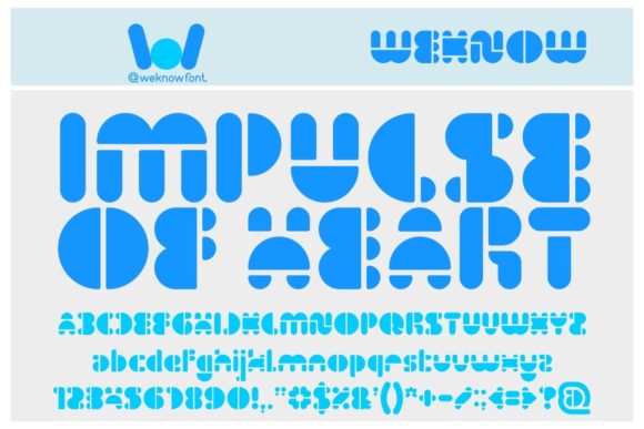 Impulse of Heart: A Modern Typeface for Bold Designs