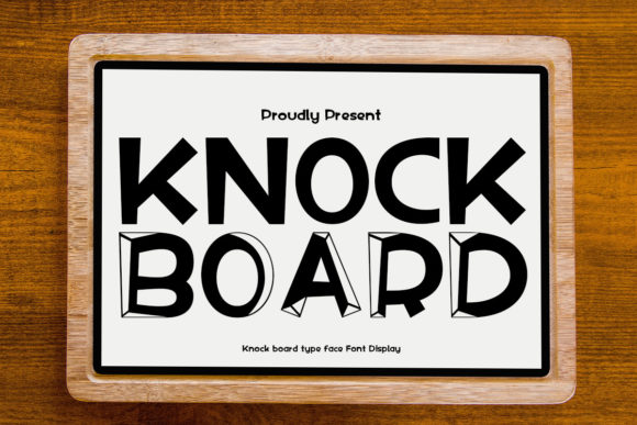 Knock Board: The Unique Display Font for Bold Designs