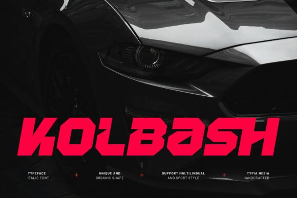 Kolbash: The High-Octane Sport Racing Typeface