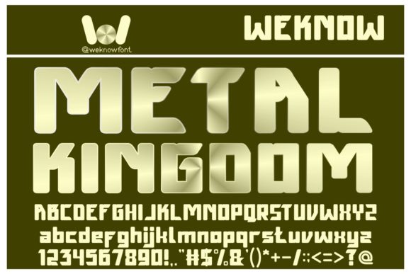 Metal Kingdom: A Bold Gothic Typeface for Strong Designs