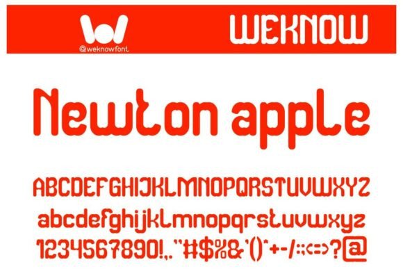 Newton Apple: A Retro Display Font for Modern Design
