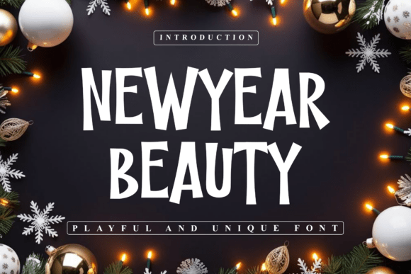 Newyear Beauty: A Bold, Friendly Display Typeface