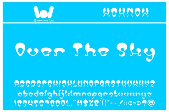 Over the Sky: A Display Font for Modern Design
