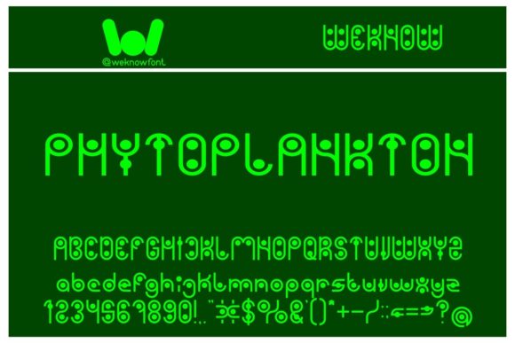 Phytoplankton: A Modern Geometric Display Typeface