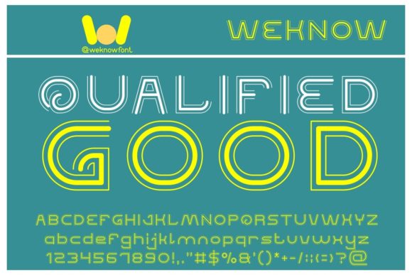 Qualified Good: A Cool Retro Display Font for Creative Projects