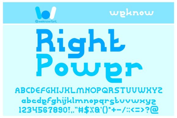 Right Power: The Bold Display Font for Creative Projects