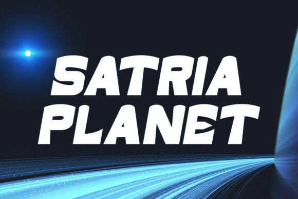Satria Planet: Bold, Futuristic Font for Modern Design