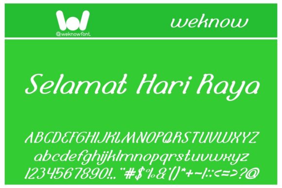 Selamat Hari Raya: A Festive Display Typeface