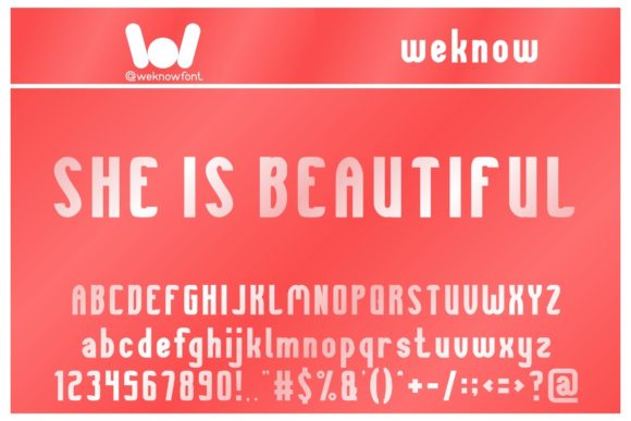 She is Beautiful: A Bold Typeface for Striking Designs