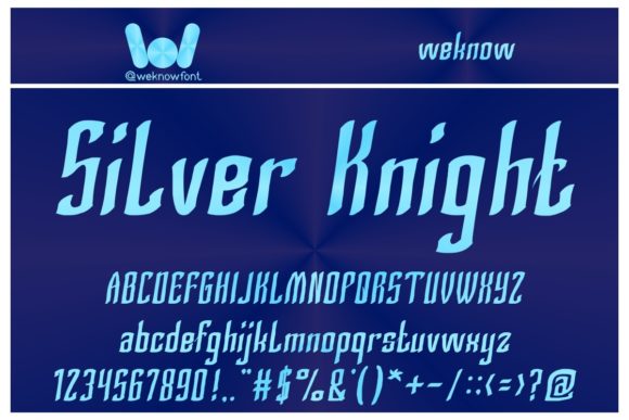 Silver Knight: A Bold Display Font for Modern Design
