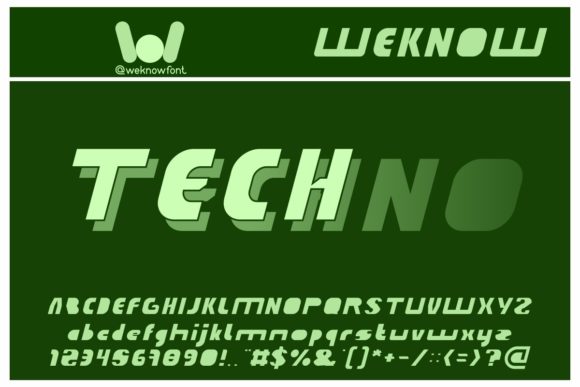Techno Tech: A Modern Display Typeface for Bold Projects