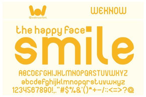 The Happy Face Smile: A Display Font for Vibrant Projects