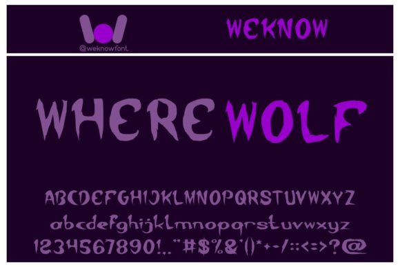 Where Wolf: Unleashing Gothic Display Font Style